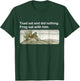 Frogs Funny toads meme lover Vintage -Adults & Kids Black T-Shirt - T-Shirt | Forest