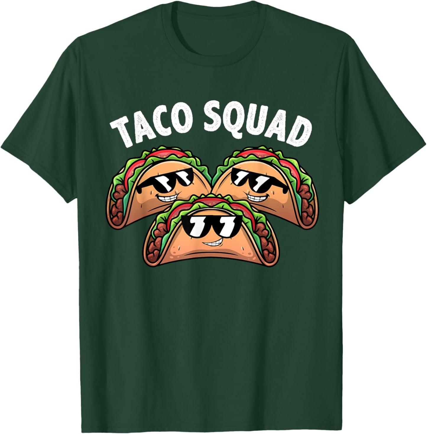 Cool Taco Design Women Kids Taco Mexican Dish Lovers T-Shirt - T-Shirt | Forest
