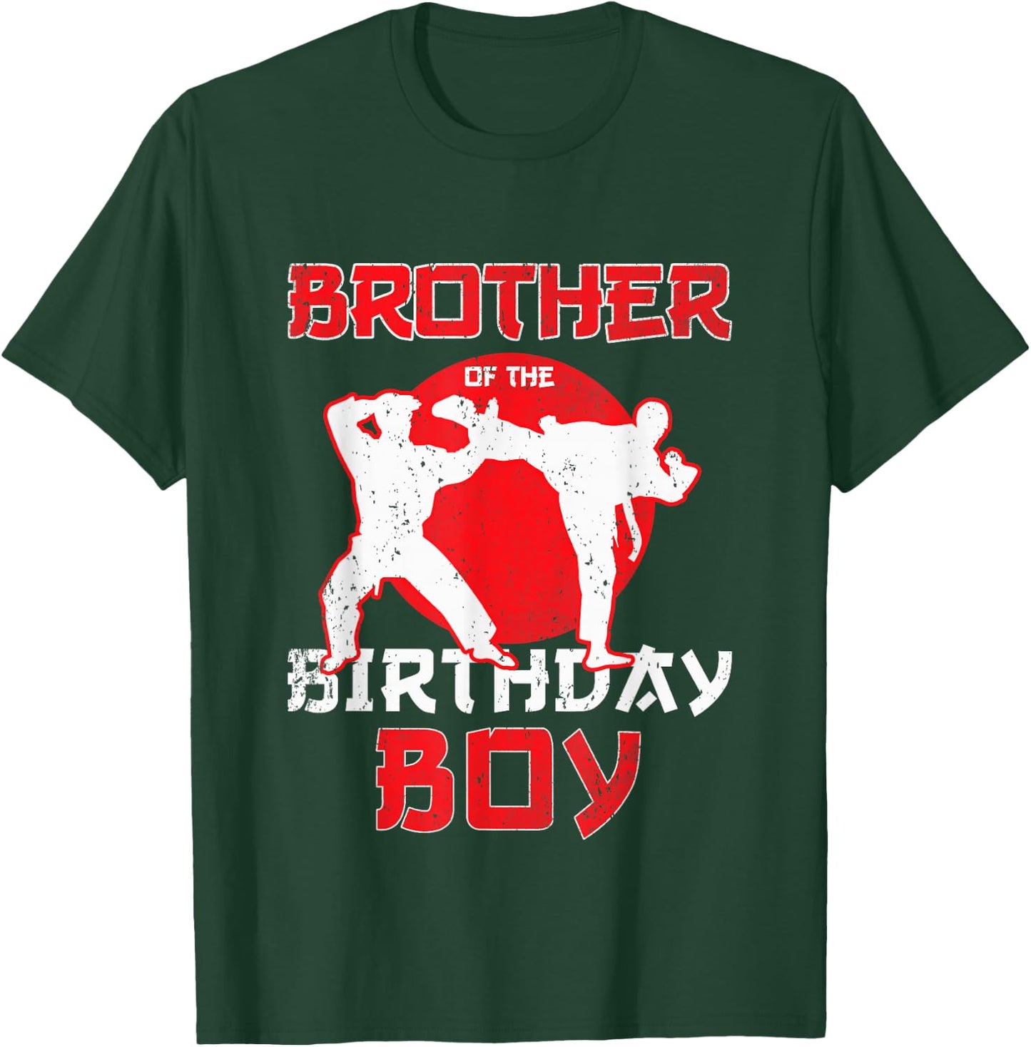 Brother Of The Birthday Karate Taekwondo Boy Martial Arts T-Shirt - T-Shirt | Forest