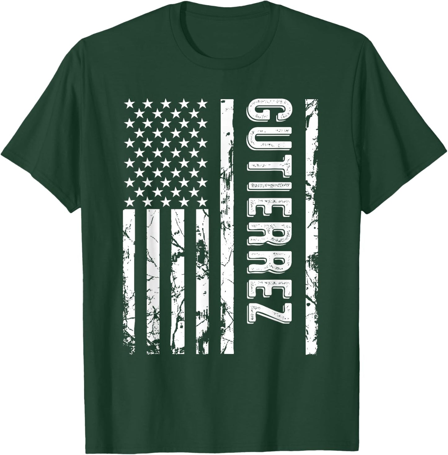 Gutierrez Last Name Funny Surname Team Family Reunion T-Shirt - T-Shirt | Forest