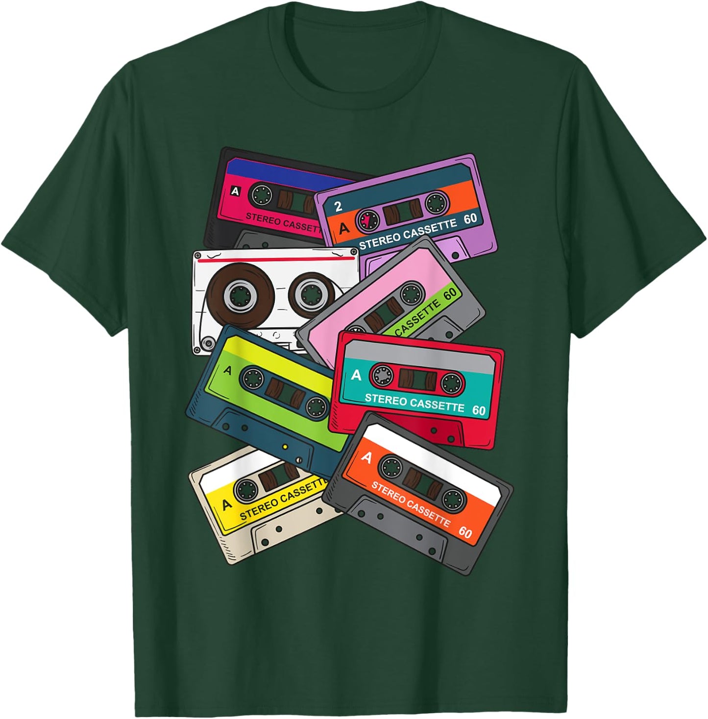 Eighties 80's Kid Best Era Ever Born In the 80's Cassette T-Shirt - T-Shirt | Forest