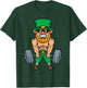 St Patricks Day Workout Weightlifting Saint Paddys Gym Men T-Shirt - T-Shirt | Forest