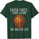 Basketball And Jesus Christ Christian Believer Hooper T-Shirt - T-Shirt | Forest
