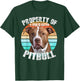 Pit Bull Owner Lover Retro Pitbull T-Shirt - T-Shirt | Forest
