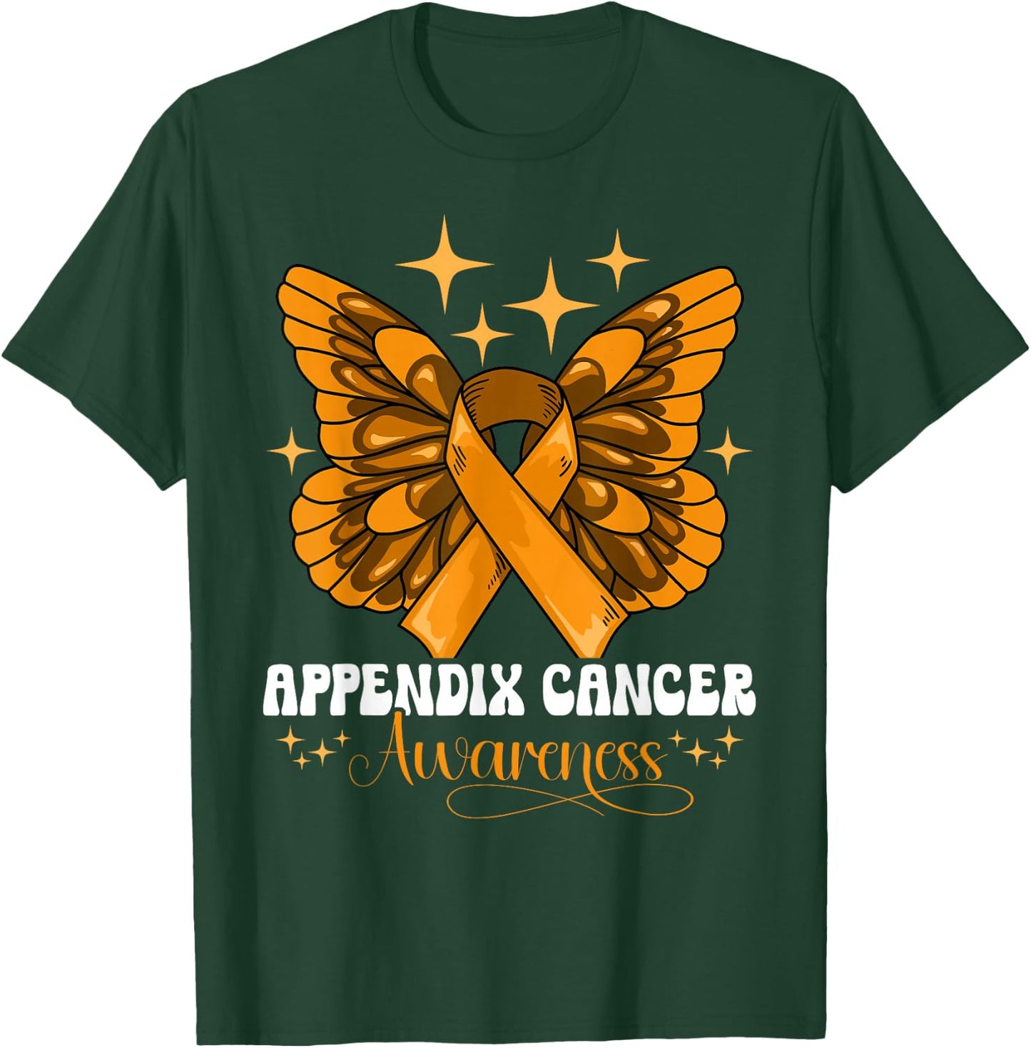 Appendix Cancer Awareness T-Shirt - T-Shirt | Forest