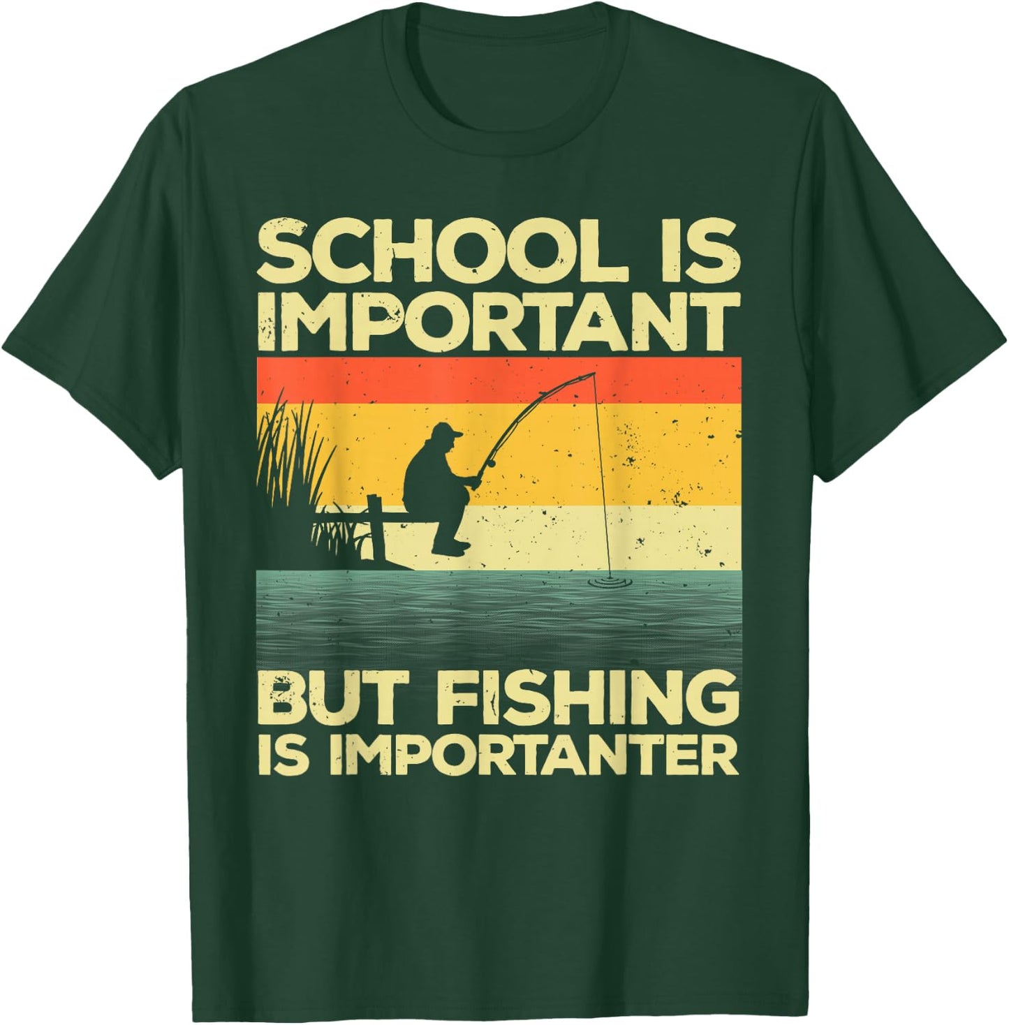 Cool Fishing Women Bass Fishing Fisherman Fish Trout Small T-Shirt - T-Shirt | Forest