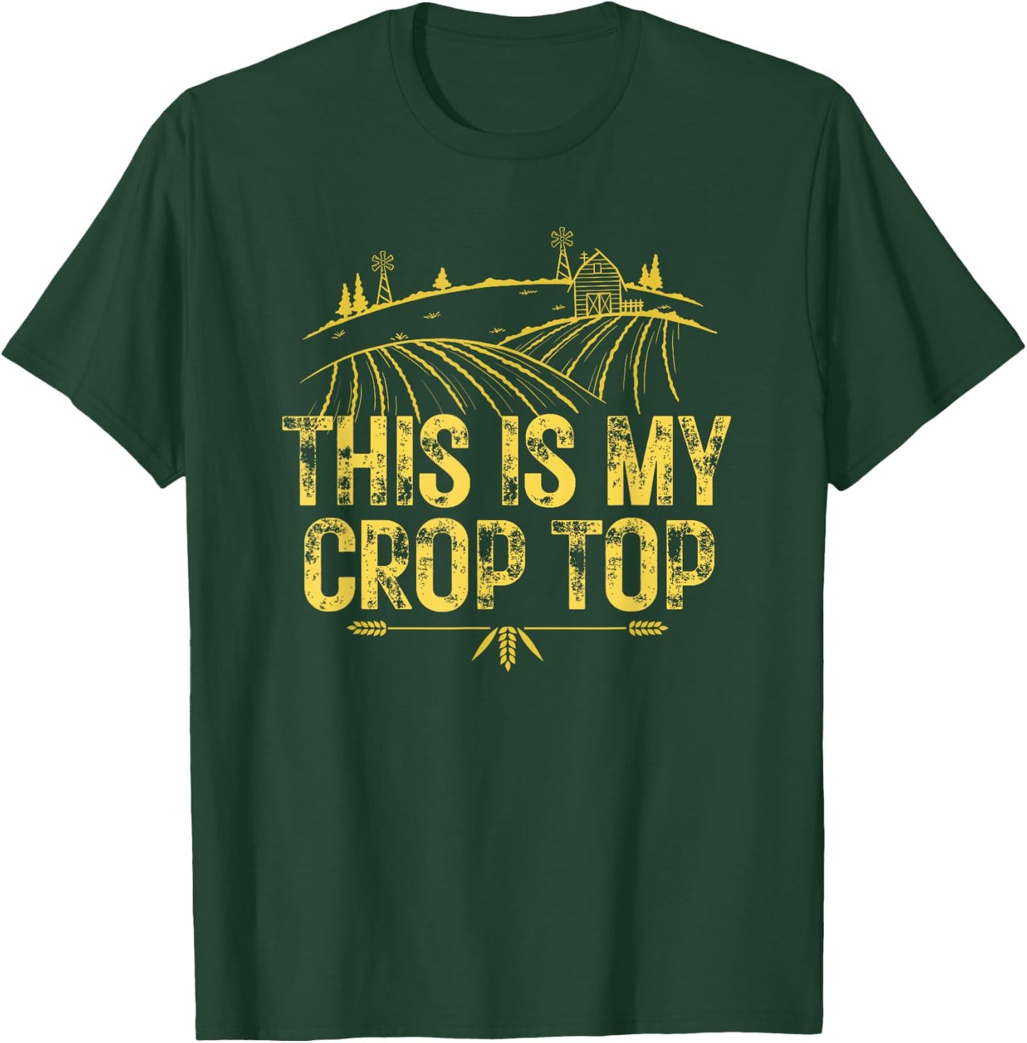 This Is My Crop Top T-Shirt - T-Shirt | Forest