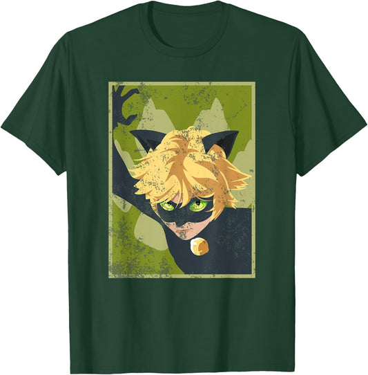 Miraculous Ladybug Vintage Collection with Cat Noir T-Shirt - T-Shirt | Forest