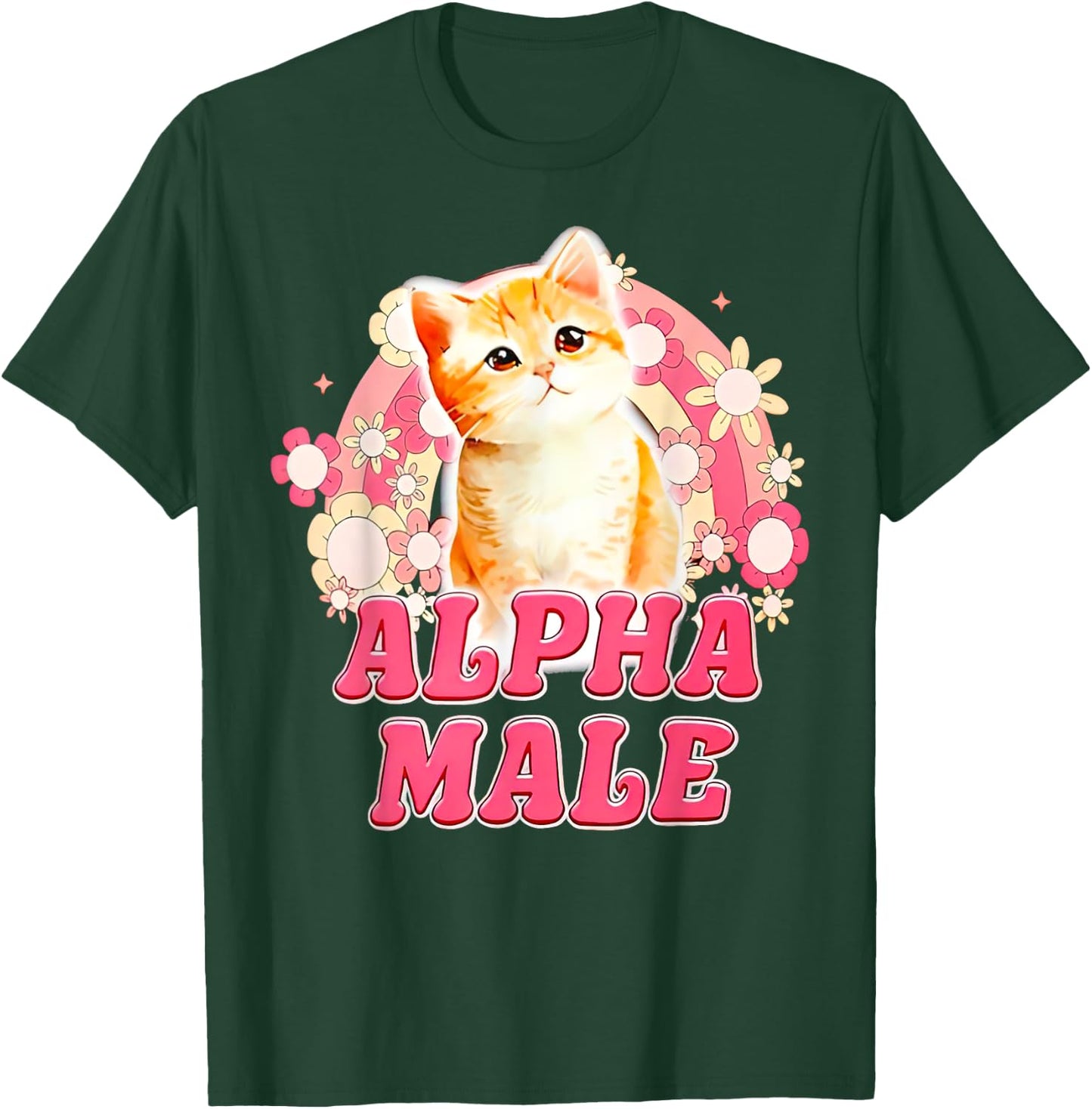 Alpha Male Cat Kitten Funny Women T-Shirt - T-Shirt | Forest