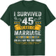 45th Wedding Anniversary shirt Couples Husband Wife 45 Years T-Shirt - T-Shirt | Forest