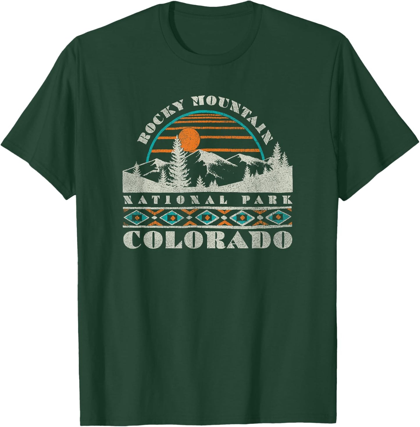 Rocky Mountain National Park Vintage T-Shirt - T-Shirt | Forest