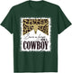 Save A Horse Ride A Cowboy Bull Skull Leopard Bleached T-Shirt - T-Shirt | Forest