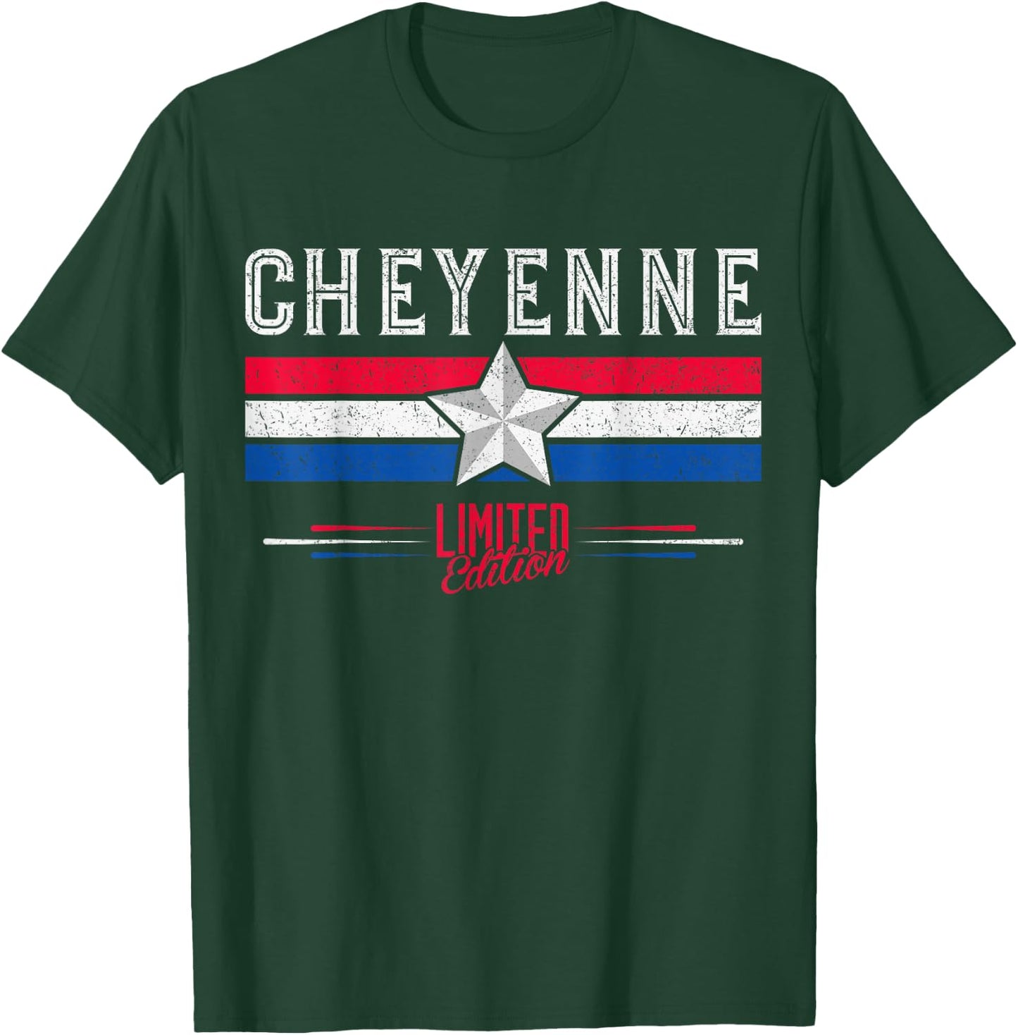 Cheyenne Retro Vintage Shirt Gift Women Men Kids T-Shirt - T-Shirt | Forest