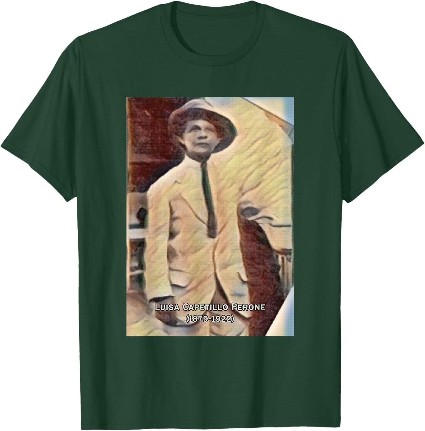Luisa Capetillo Perone I Boricua I Puerto Rico I Hero T-Shirt - T-Shirt | Forest