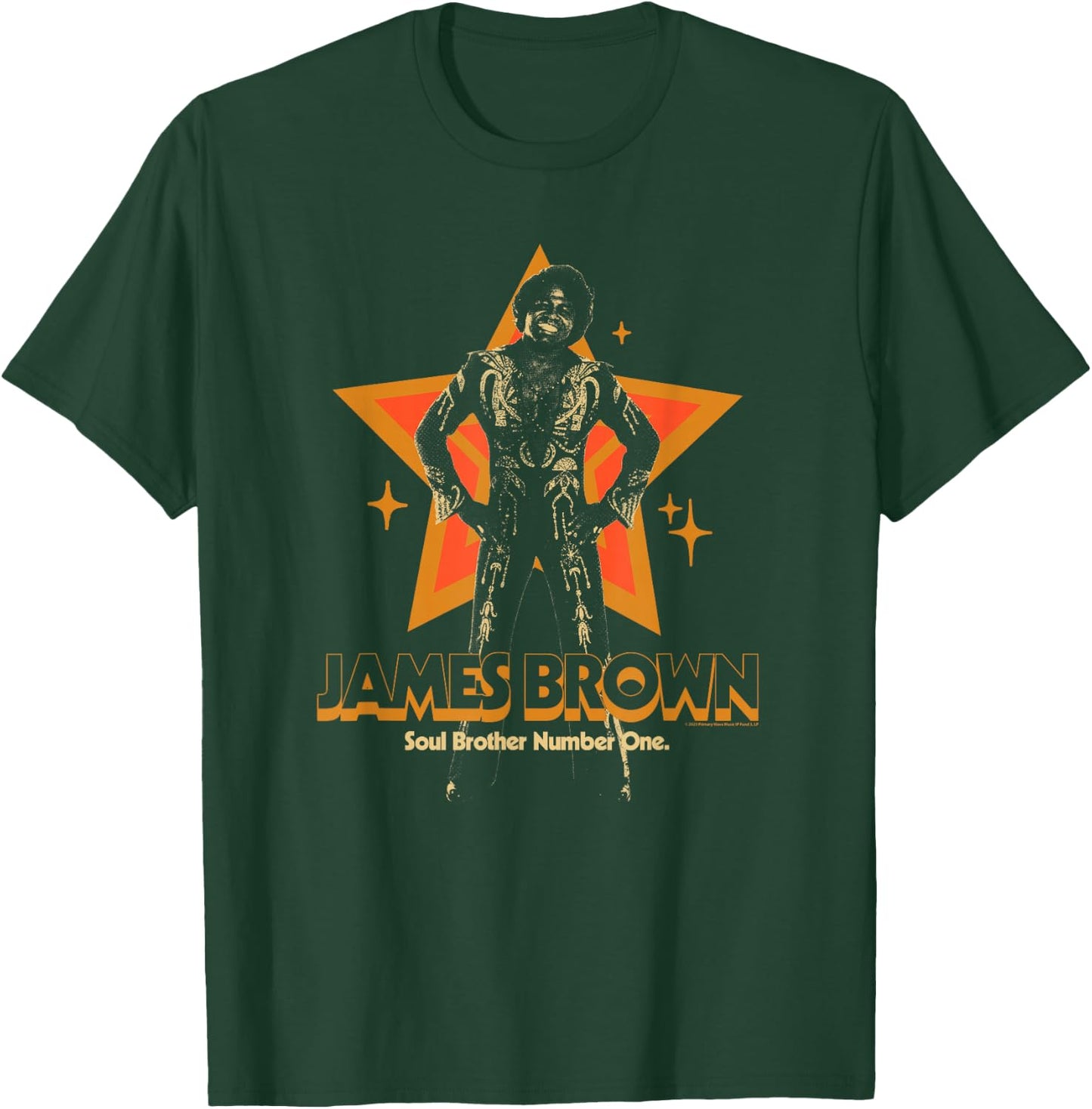 James Brown Soul Brother Number 1 Star T-Shirt - T-Shirt | Forest