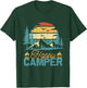Happy Camper Retro Vintage Funny Matching Camping Crew Small T-Shirt - T-Shirt | Forest
