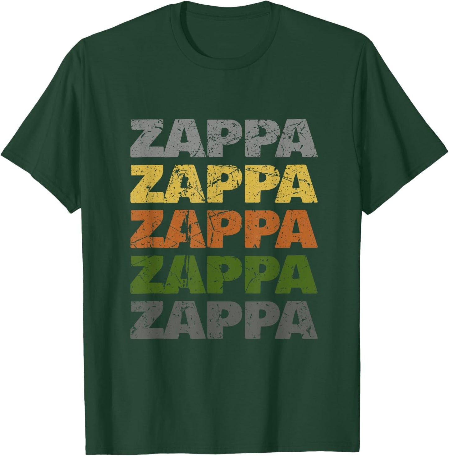 Love Heart Zappa Grunge Retro Vintage Style Black Zappa T-Shirt - T-Shirt | Forest
