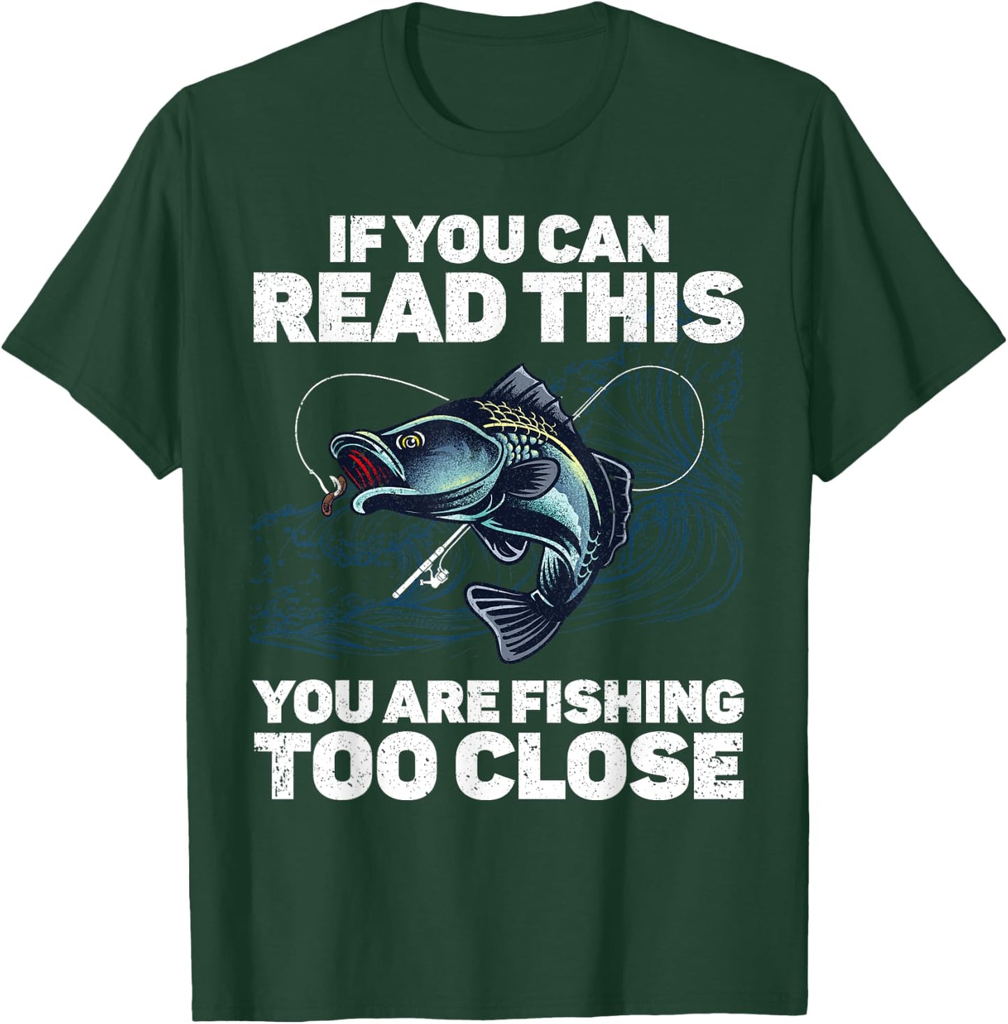 Funny Fishing Design Women Kids Fishes Fishing Lover T-Shirt - T-Shirt | Forest