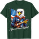 Funny USA Eagle 4th Of July American Flag Rock Music Retro Women Men T-Shirt - T-Shirt | Forest
