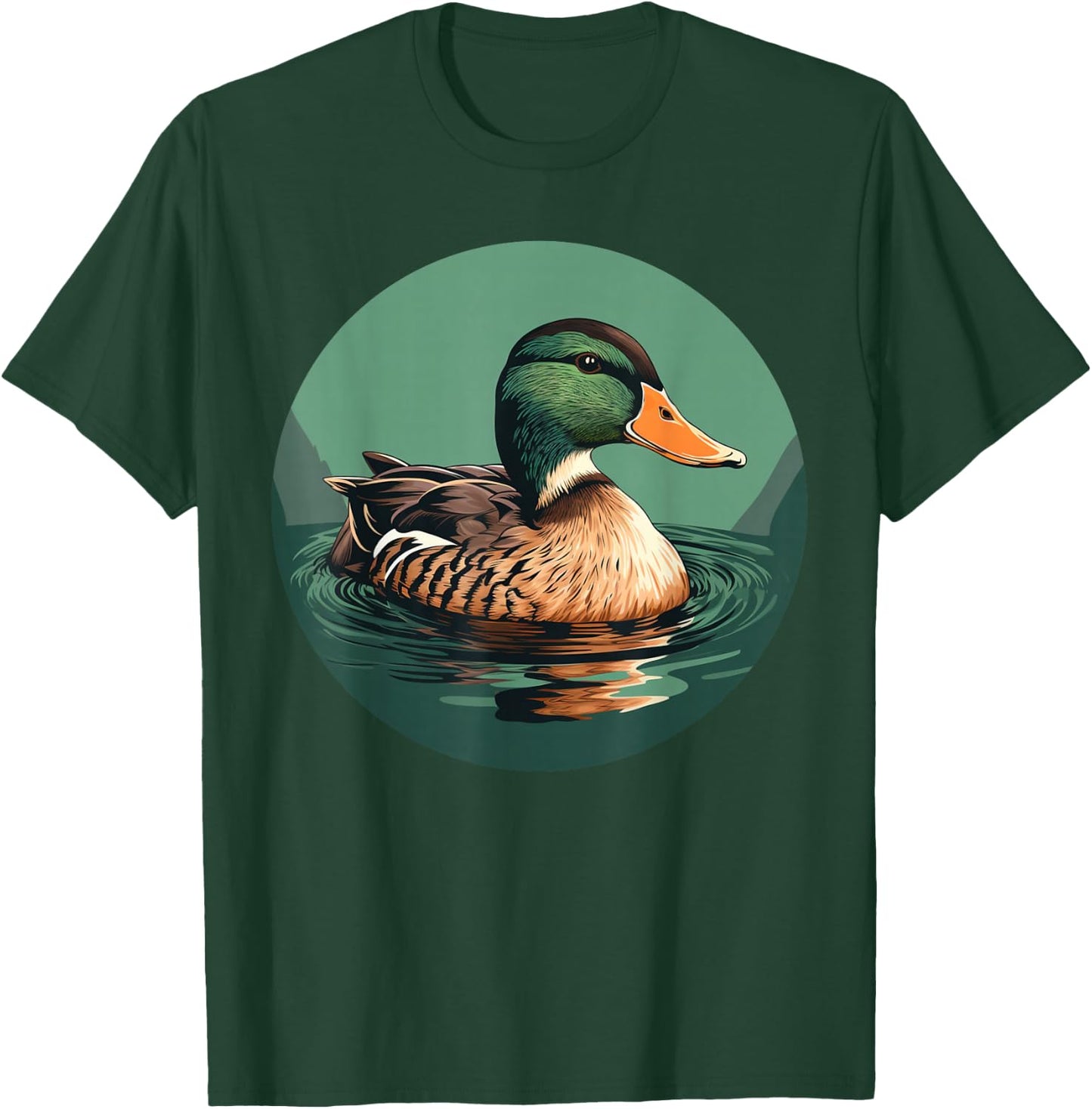 Cool looking Mallard Duck for Bird and Animals watching Fans T-Shirt - T-Shirt | Forest