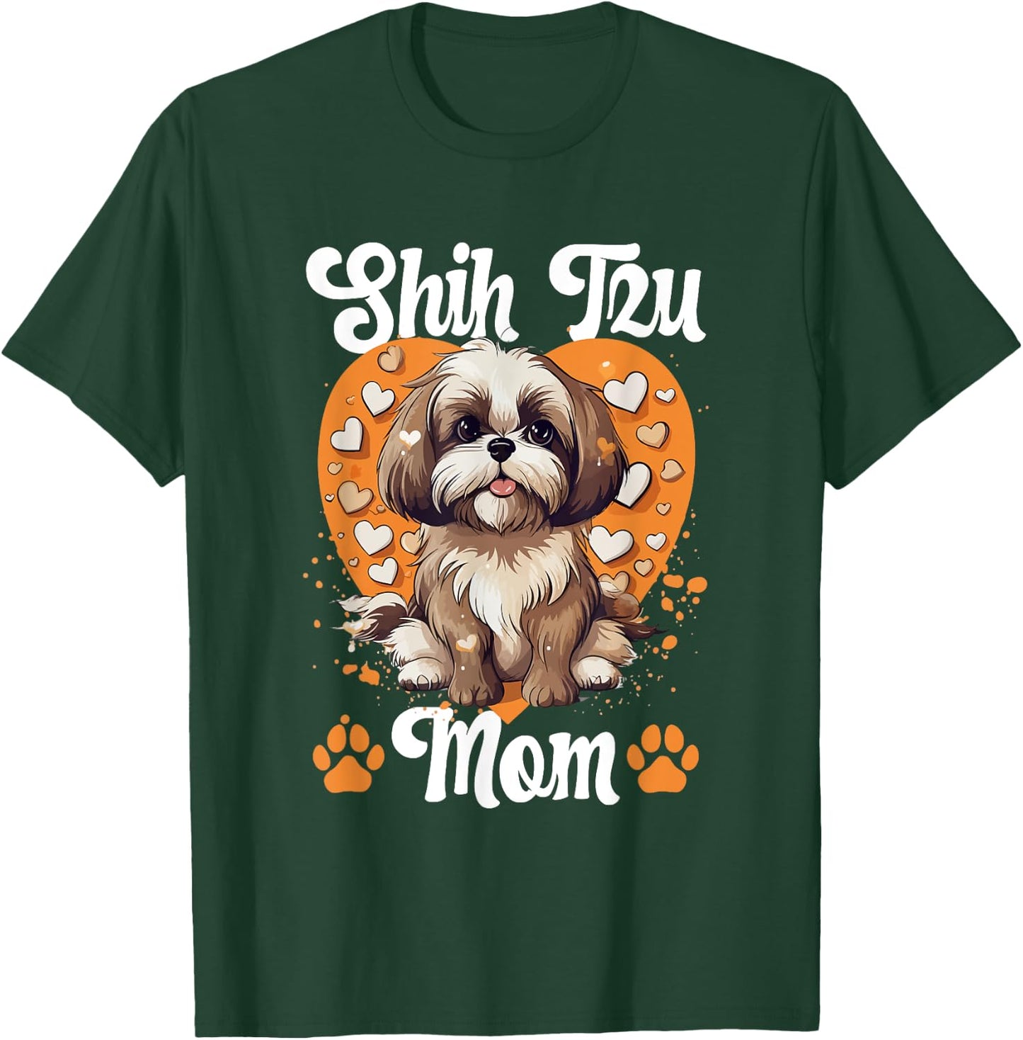 Shih Tzu Hsi Shih dog Pet Dog Breed Shih Tzu Mom Men Women Girls Kids T-Shirt - T-Shirt | Forest