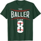 This Baller is now 8 Boy Baseball Birthday Party T-Shirt - T-Shirt | Forest