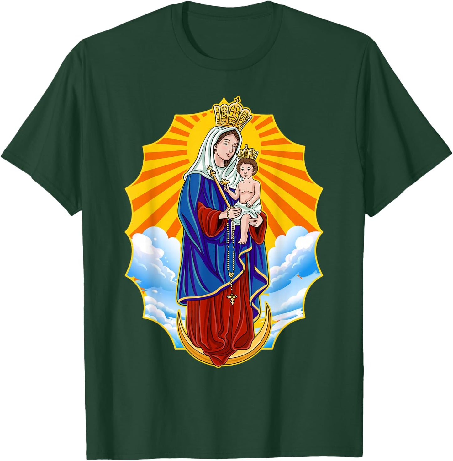 Chinita Chiquinquira Venezuela Maracaibo Virgen Chiquinquira Chinita Zulia Black T-Shirt - T-Shirt | Forest