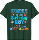 Uncle Of The Birthday Boy Aquarium Sea Animals Matching T-Shirt - T-Shirt | Forest