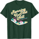 Running Up That Hill Retro Running Marathon Track Cross T-Shirt - T-Shirt | Forest