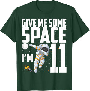 11 Year Old Outer Space 11th Birthday Astronaut Planets T-Shirt - T-Shirt | Forest