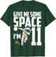 11 Year Old Outer Space 11th Birthday Astronaut Planets T-Shirt - T-Shirt | Forest