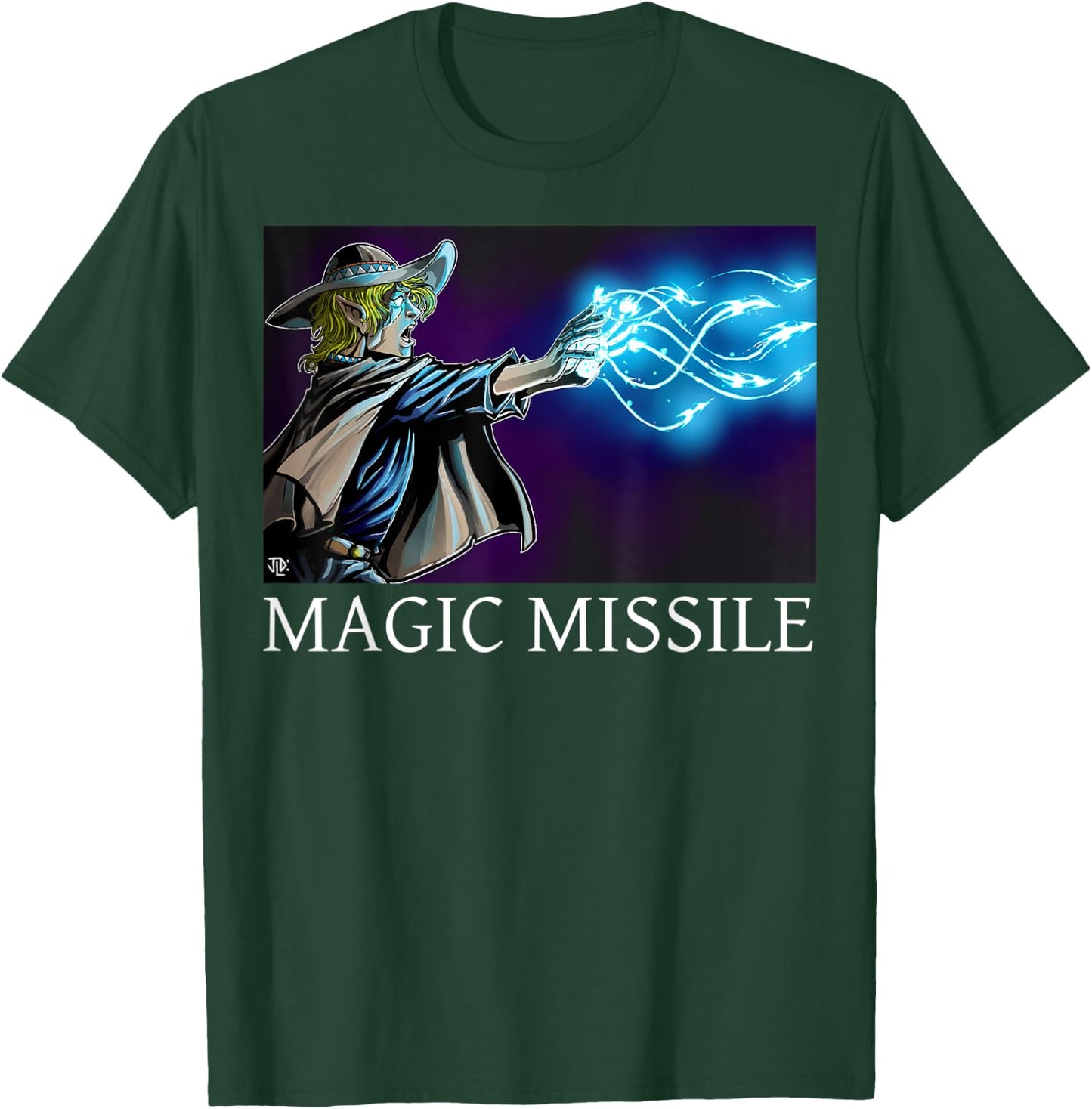 Caverns & Creatures: Magic Missile T-Shirt - T-Shirt | Forest