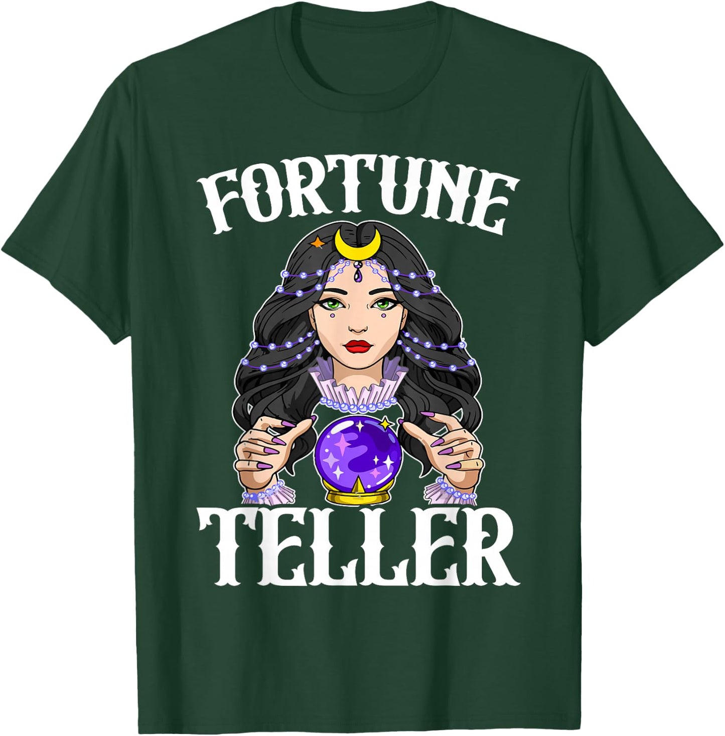 Carnival Event Circus Staff Fortune Teller Costume Women T-Shirt - T-Shirt | Forest
