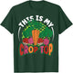 This is My Crop Top Vegetables Funny Farming Pun Farmer Gift T-Shirt - T-Shirt | Forest