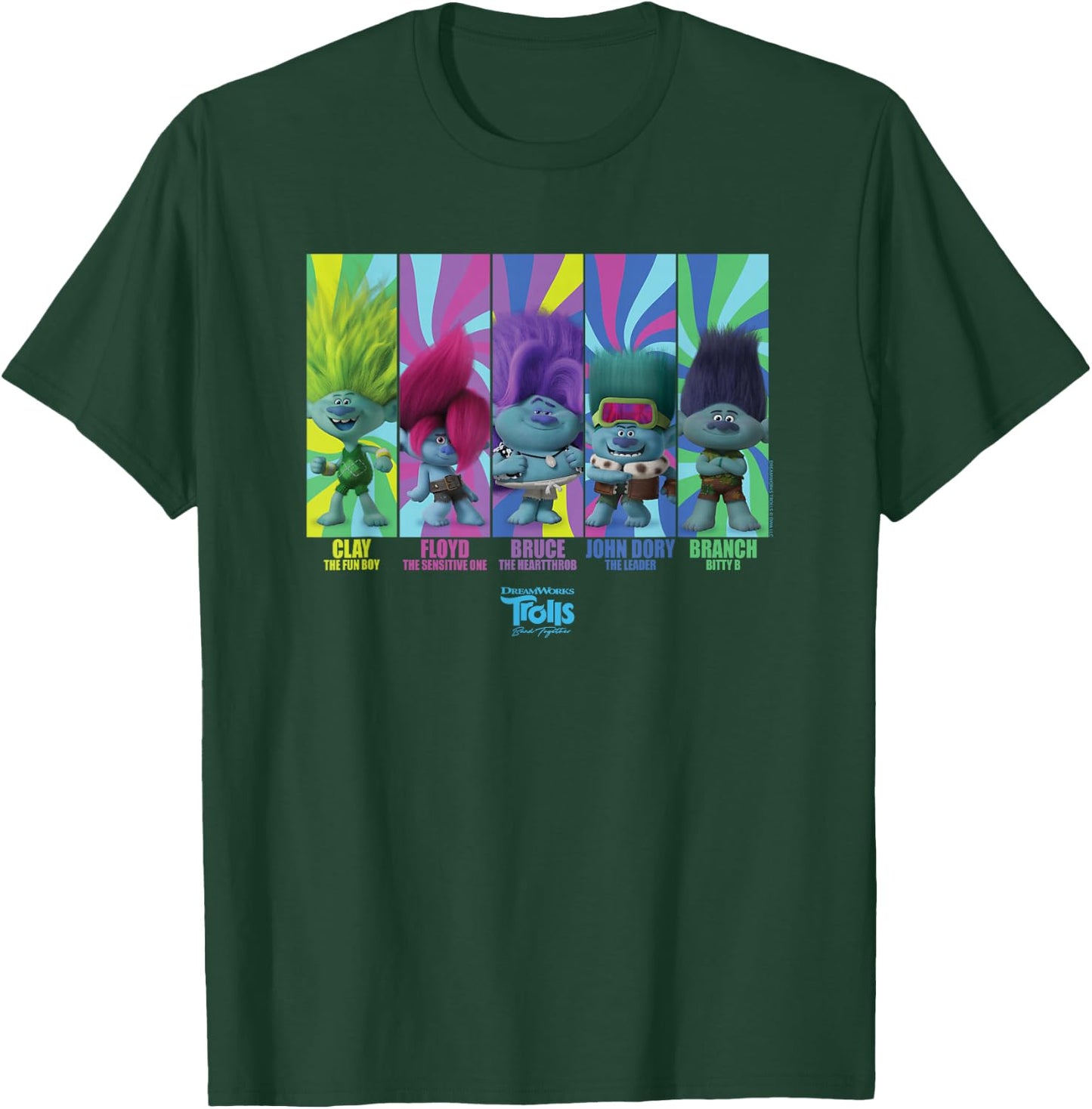 DreamWorks Trolls Band Together BroZone Band Members T-Shirt - T-Shirt | Forest