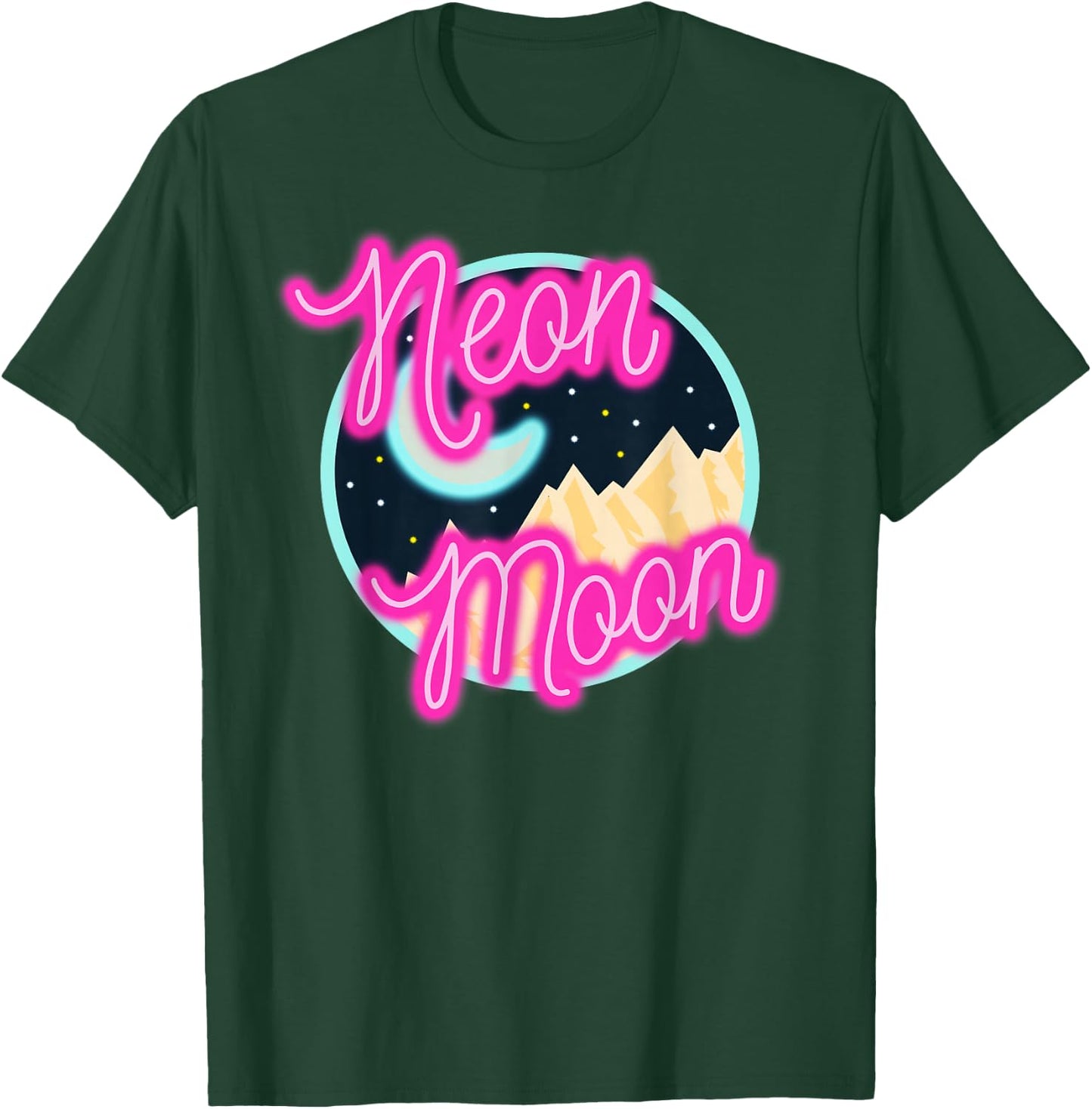 Neon Moon Shirt Retro Western 80s 90s Country T-Shirt - T-Shirt | Forest