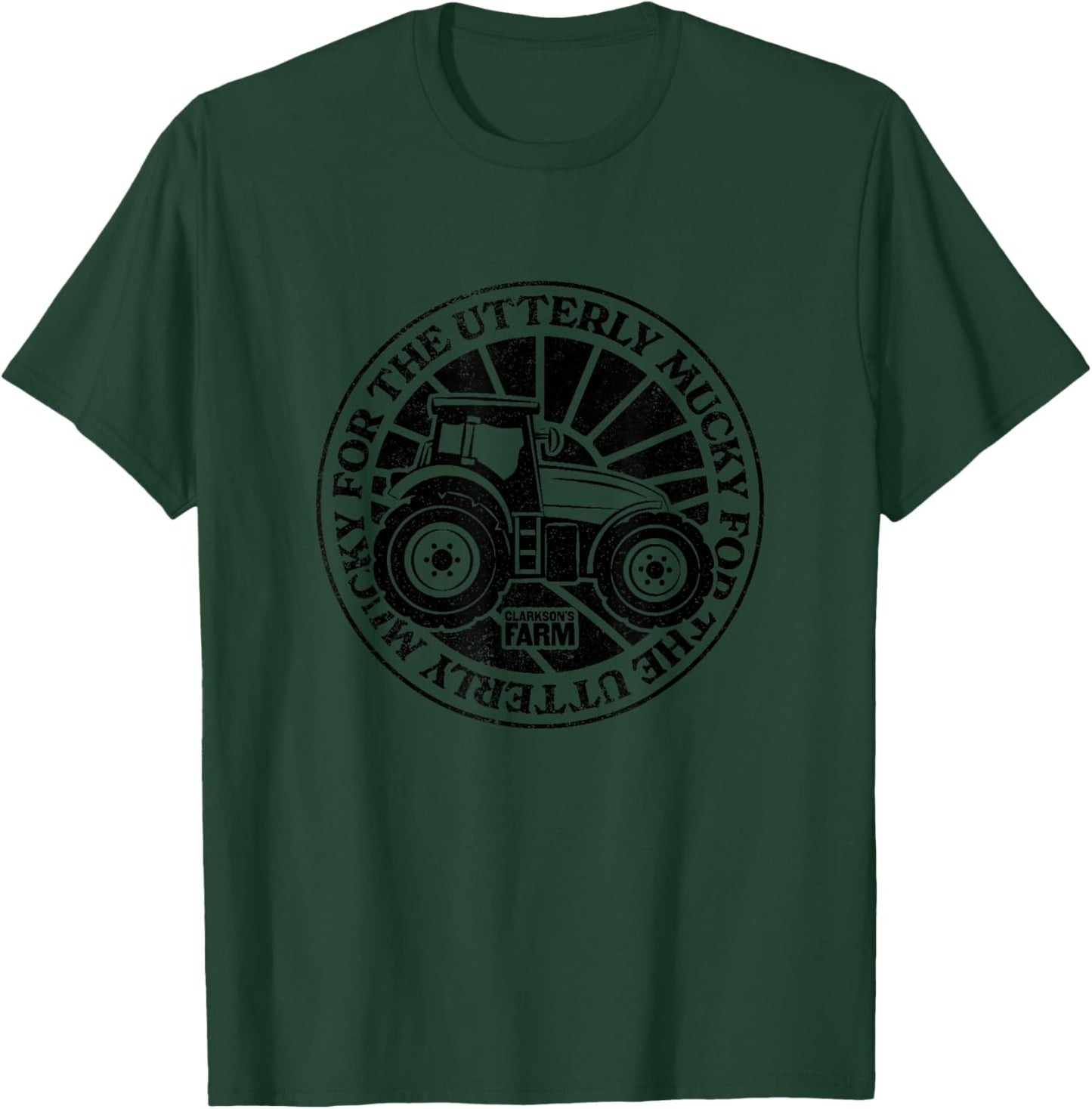Clarkson's Farm - For the Utterly Mucky - Black Logo T-Shirt - T-Shirt | Forest