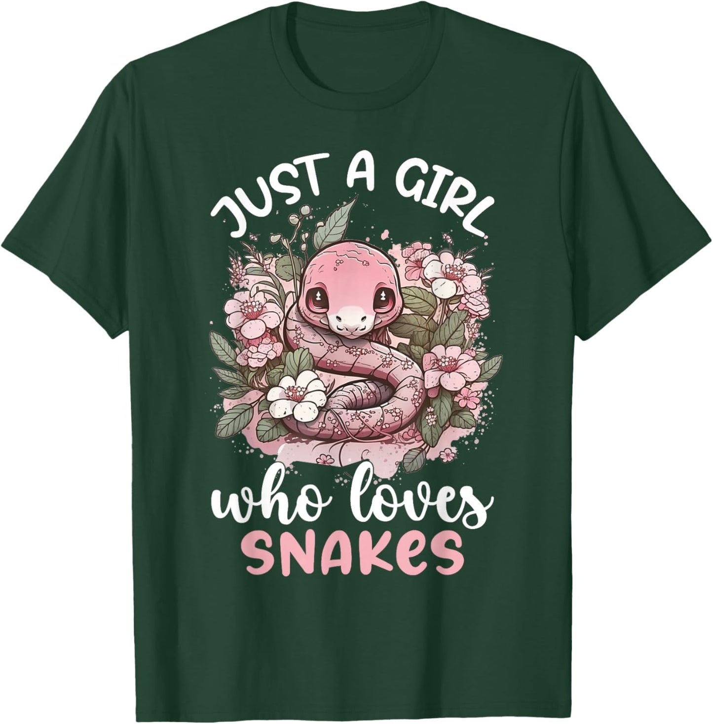 Just A Girl Who Loves Snakes T-Shirt - T-Shirt | Forest
