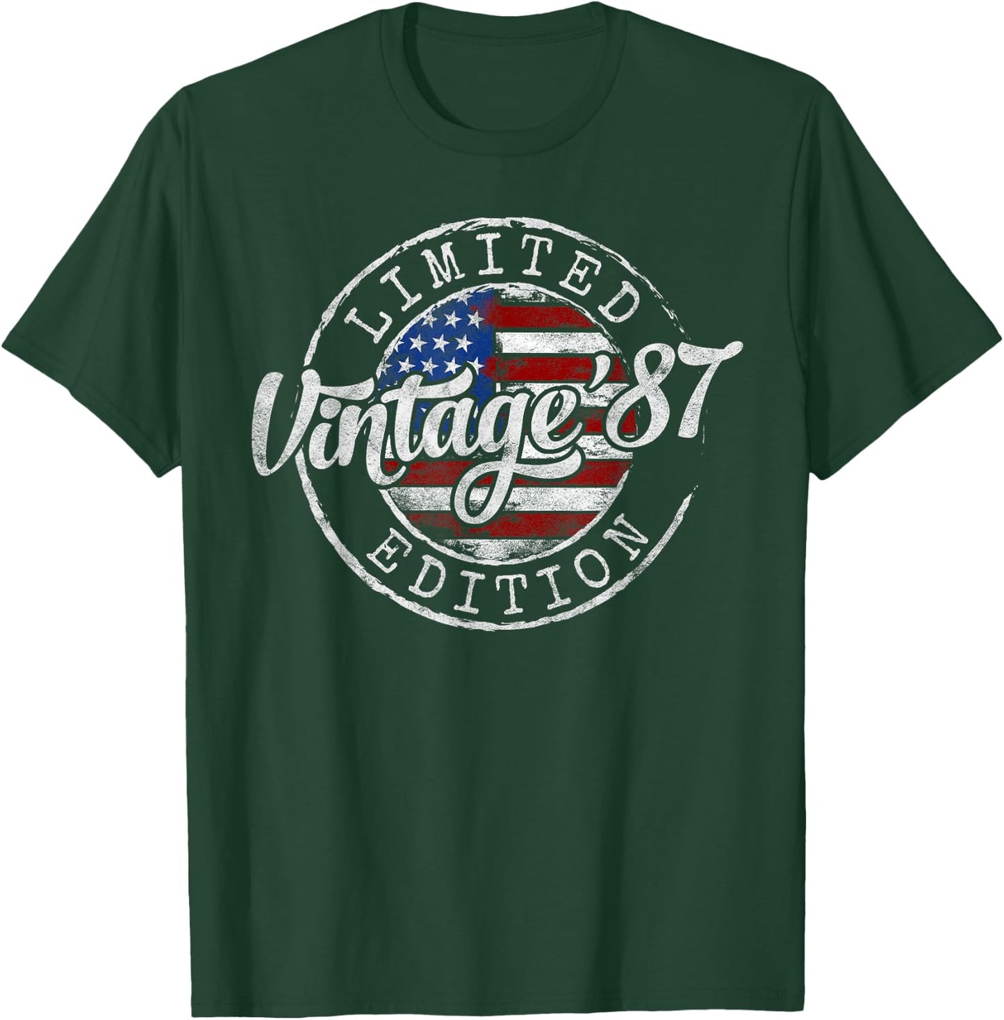 Vintage 1987 38th Birthday Gifts Women 38 Year Old T-Shirt - T-Shirt | Forest