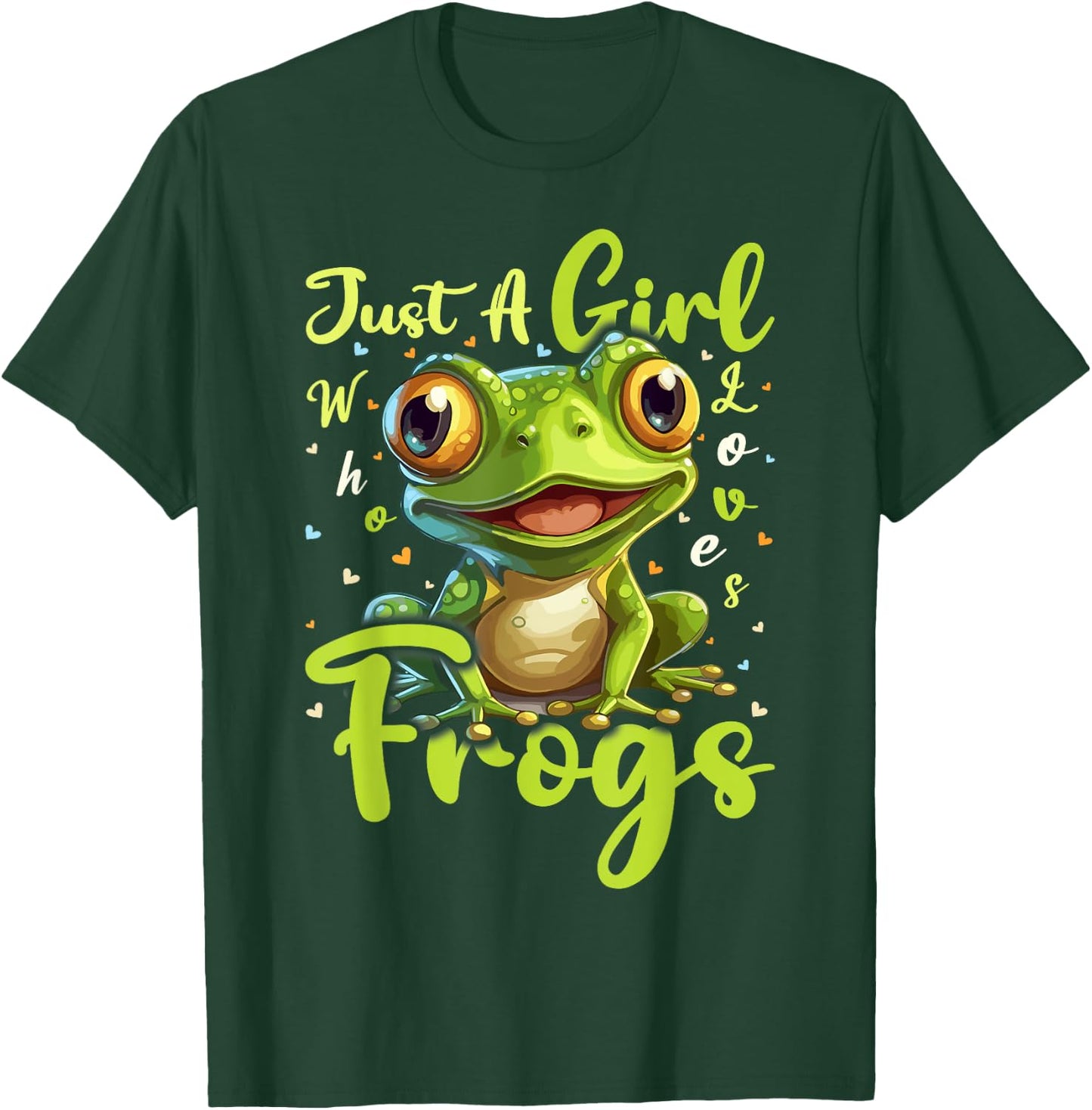 Frog Lover Just A Girl Who Loves Frogs T-Shirt - T-Shirt | Forest