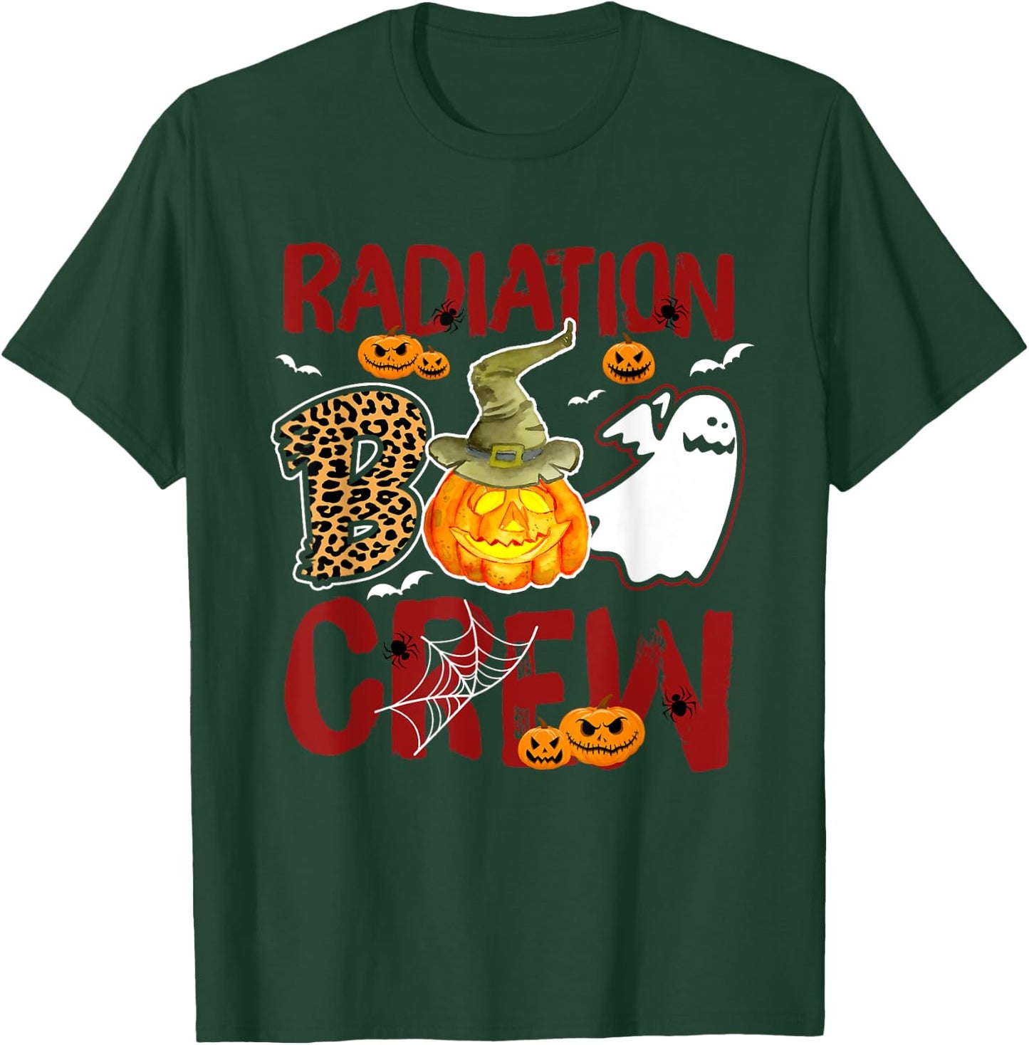 Radiation Boo Crew Halloween Radiation Therapist Matching T-Shirt - T-Shirt | Forest