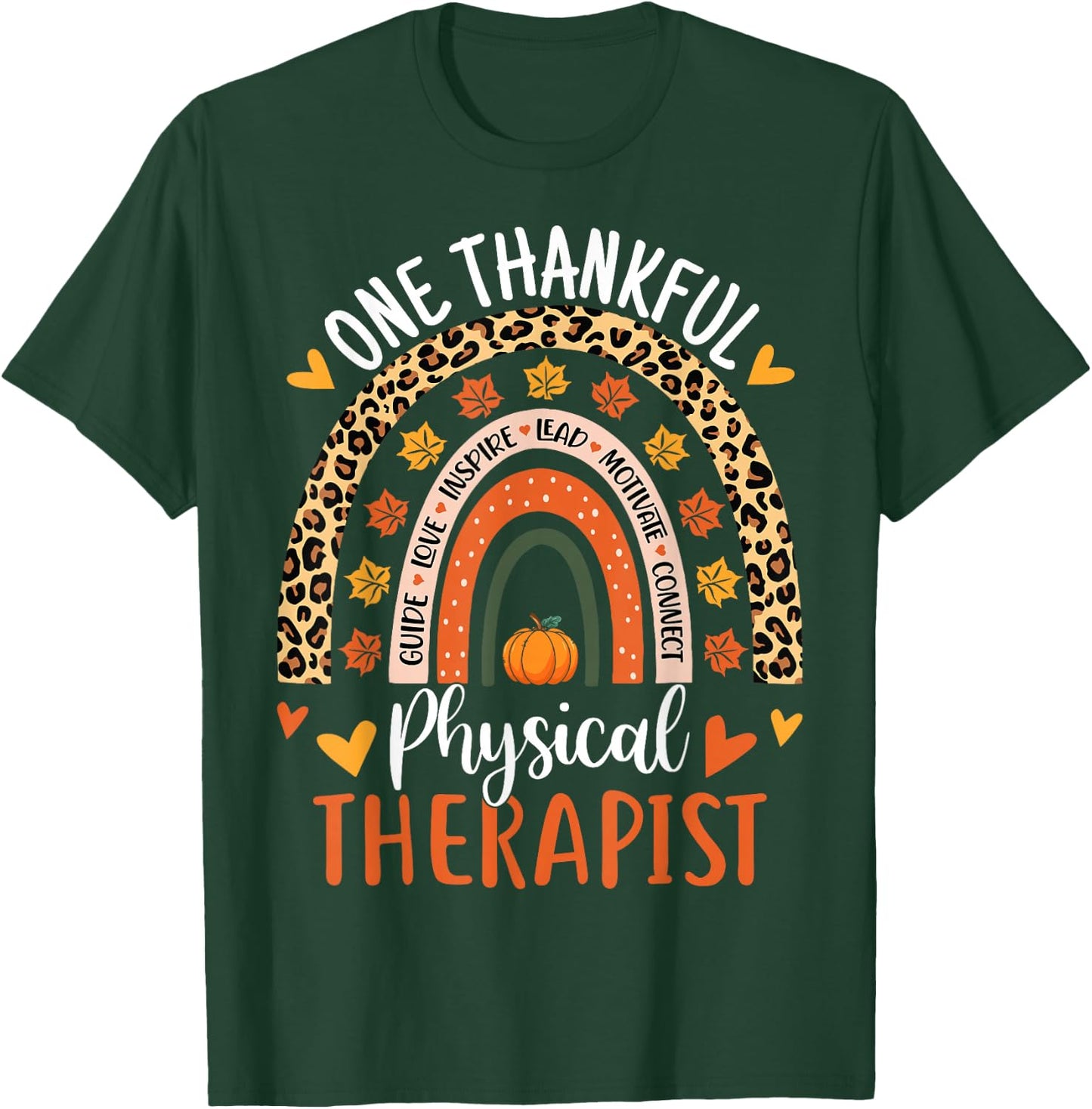 Thankful Physical Therapist Thanksgiving Physical Therapy T-Shirt - T-Shirt | Forest