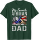 My Favorite Airman Calls Me Dad Air Force Graduation Dad T-Shirt - T-Shirt | Forest