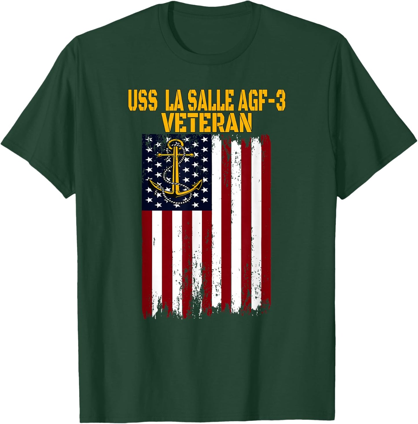 USS La Salle AGF-3 Amphibious Transport Docks Veterans Day T-Shirt - T-Shirt | Forest