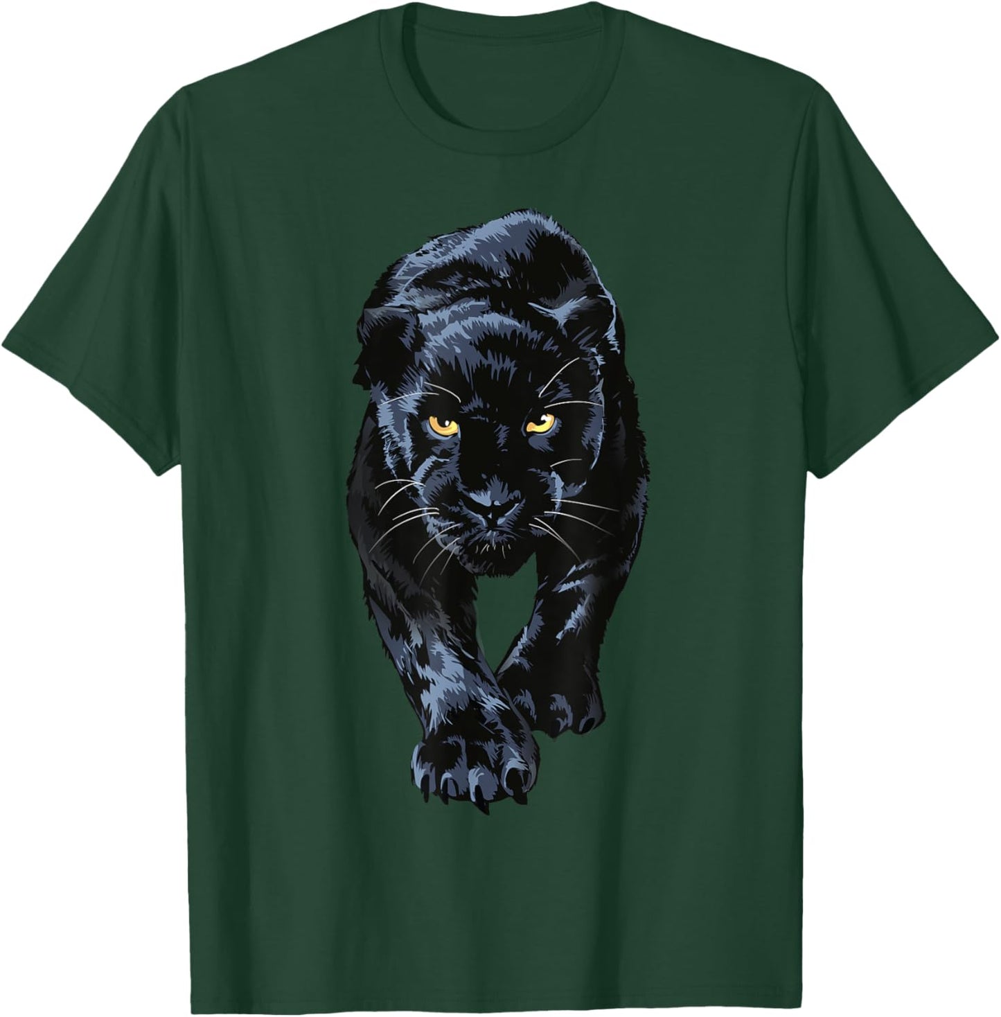 black panther walking for lovers Animal leopard & jaguar T-Shirt - T-Shirt | Forest