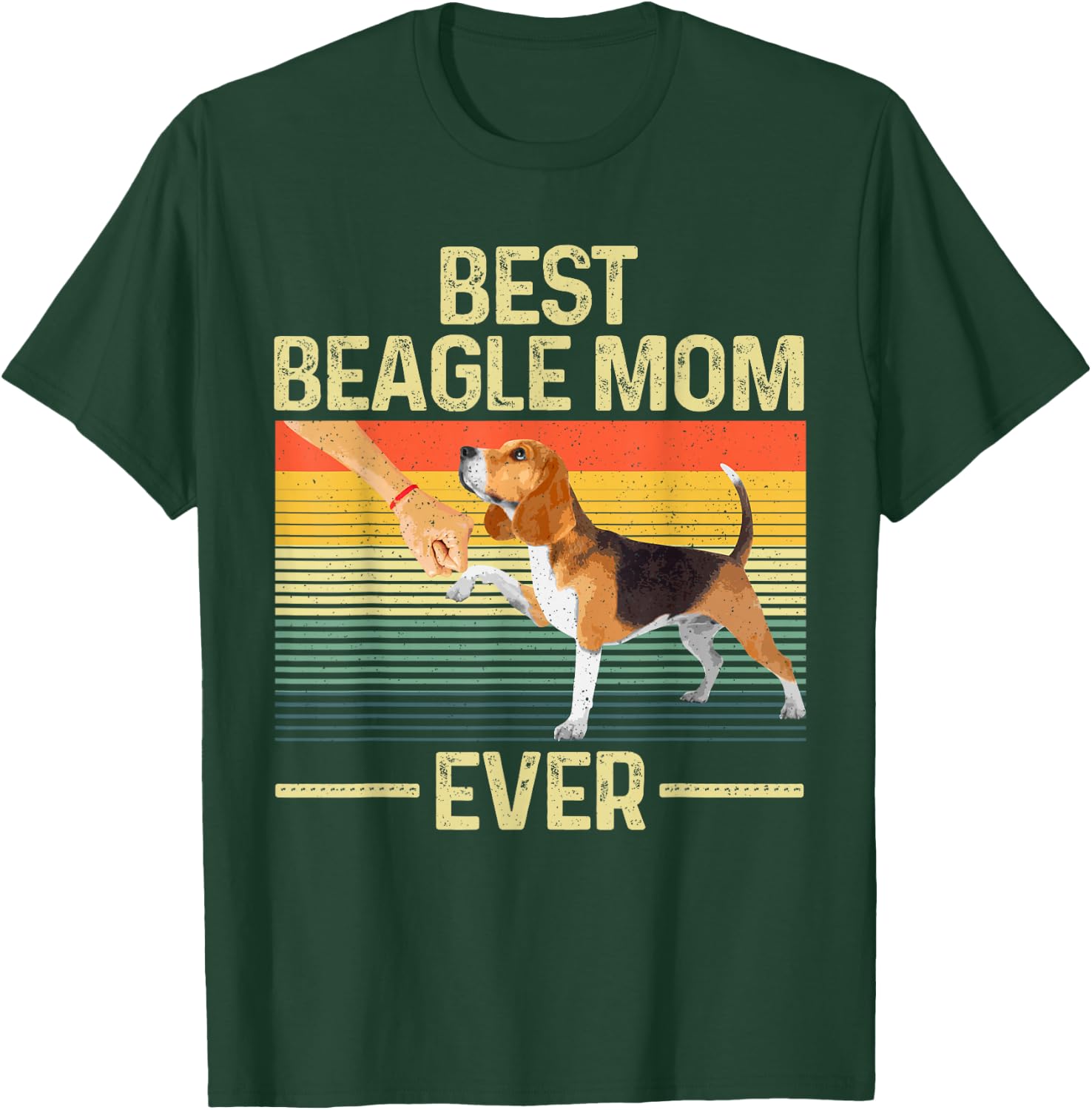 Best Beagle Mom Art Mama Mother Beagle Dog Lovers T-Shirt - T-Shirt | Forest