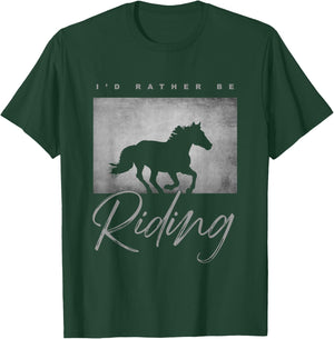 Horse Riding Apparel - Horse T-Shirt - T-Shirt | Forest