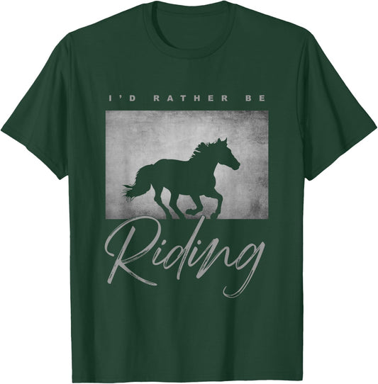 Horse Riding Apparel - Horse T-Shirt - T-Shirt | Forest