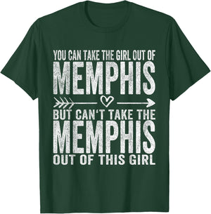 Girl Out Of Memphis Tennessee Hometown Home Memphis T-Shirt - T-Shirt | Forest