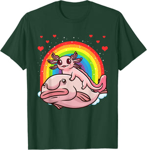 Axolotl Kawaii Blobfish T-Shirt - T-Shirt | Forest